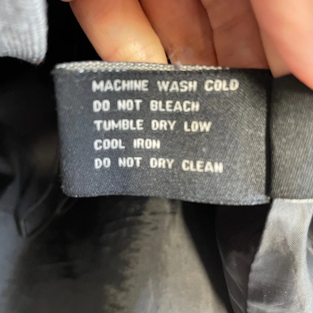 London Fog Black Hooded Trench Coat Large Utility Jacket AS-IS Repair READ - Picture 11 of 11